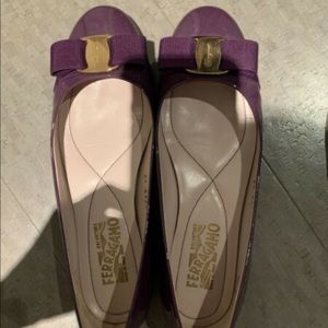 Ferragamo flats for $150